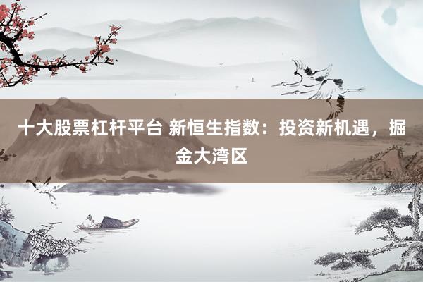 十大股票杠杆平台 新恒生指数：投资新机遇，掘金大湾区
