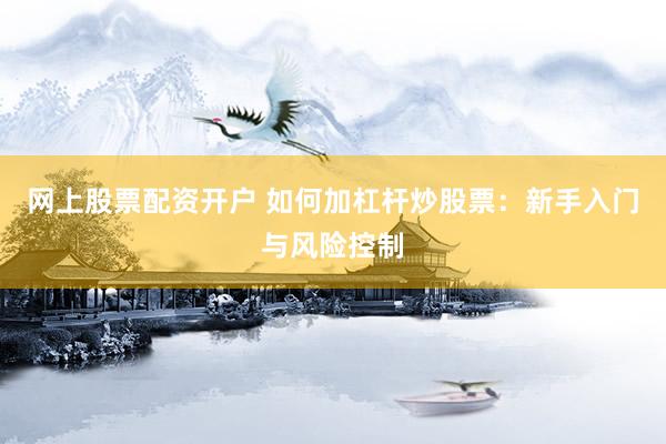 网上股票配资开户 如何加杠杆炒股票：新手入门与风险控制