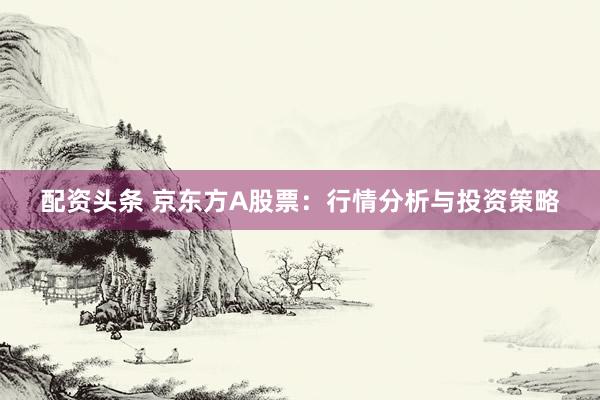 配资头条 京东方A股票：行情分析与投资策略
