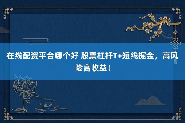 在线配资平台哪个好 股票杠杆T+短线掘金，高风险高收益！