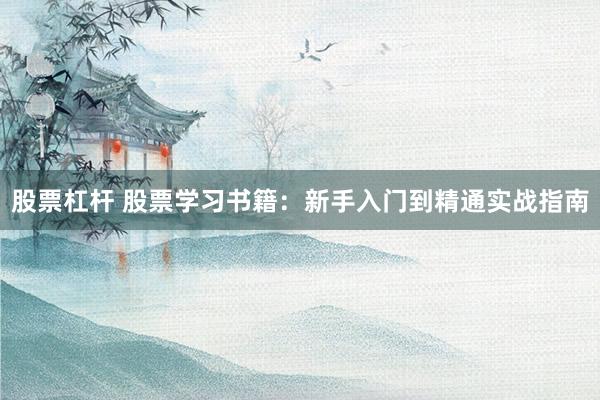 股票杠杆 股票学习书籍：新手入门到精通实战指南