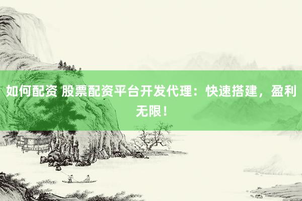 如何配资 股票配资平台开发代理：快速搭建，盈利无限！